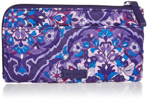 vera bradley iconic rfid ultimate card case in lavender meadow|Vera Bradley rfid wallet.